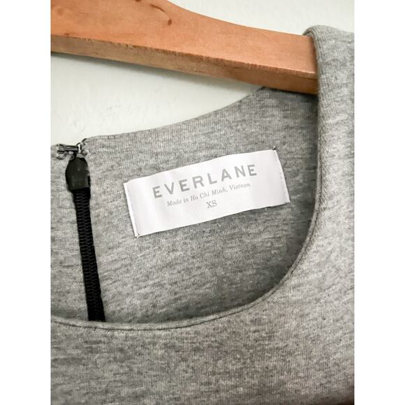 Everlane | Thick Scuba Knit Relaxed Fit Tunic Dress | Gray | Sz XS | NWOT - Picture 4 of 7